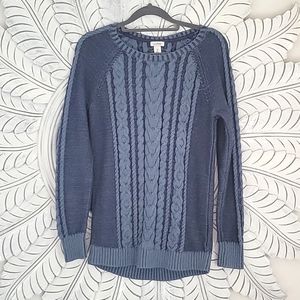 VINTAGE L.L Bean Cotton Sweater XS Blue